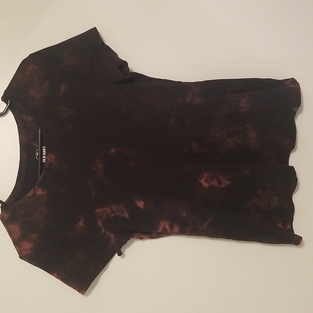 90s Grunge Bleached Black Tee Shirt